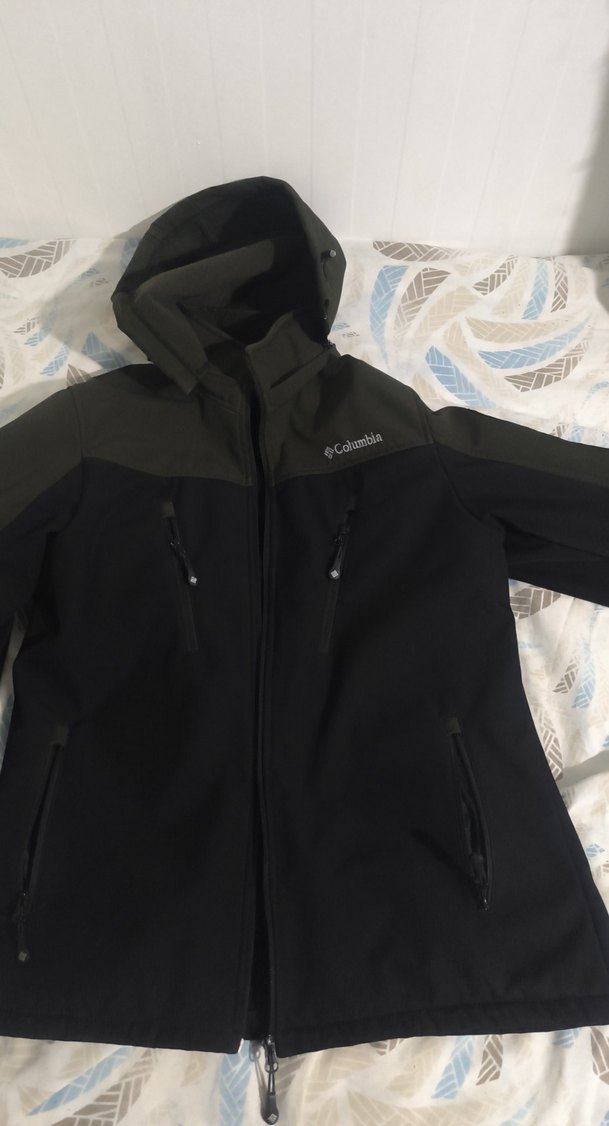 Columbia Siyah Erkek Kapüşonlu mont hava yağmur geçirmez - Görsel 3