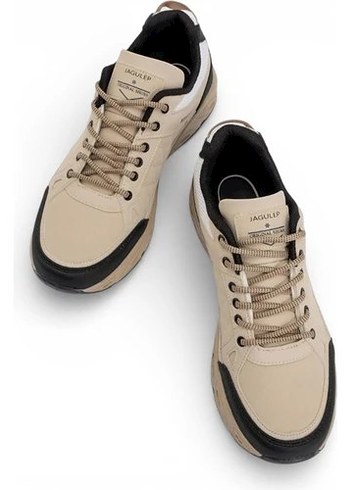 Bej Erkek Outdoor Ayakkabı Bağcıklı sıfır ürün - Görsel 3