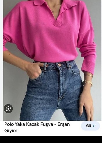 Trendyol & Milla Pembe V Yaka Salaş triko Sweatshirt