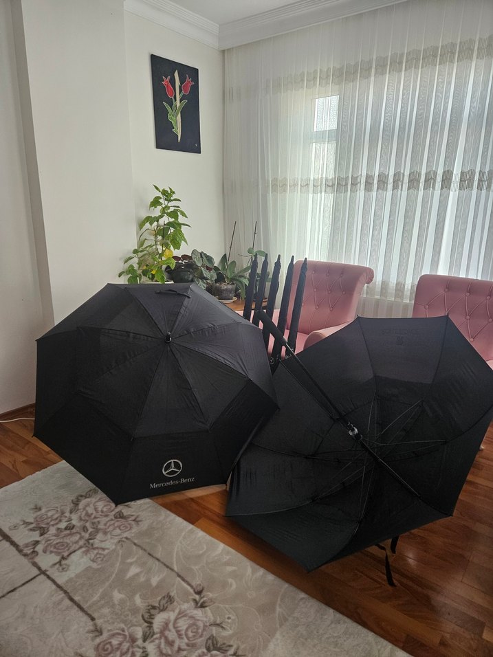 Çift Katmanlı Lüks  Şemsiye (Mercedes & Rolls-Royce-Toyota) - Görsel 4