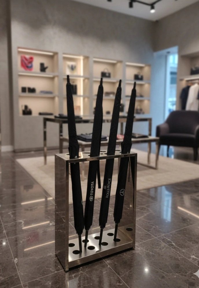 Çift Katmanlı Lüks  Şemsiye (Mercedes & Rolls-Royce-Toyota) - Görsel 3