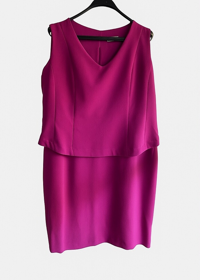 Fuşya elbise - Görsel 3