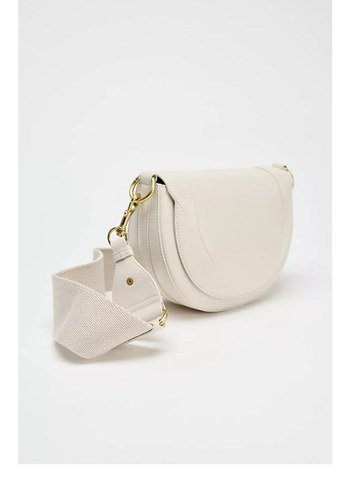 Beden Zara Beyaz Deri Minimalist Kadın Çanta zara