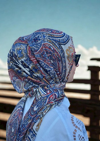 Renkli Bohem Tarzı Kadın Şal - Görsel 2