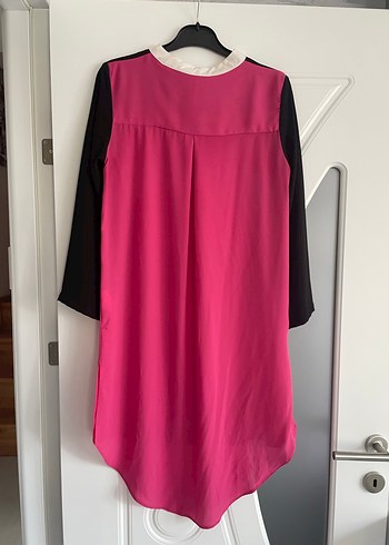 Pembe Siyah  Uzun Kollu Tunik - Görsel 5