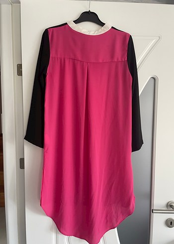 Pembe Siyah  Uzun Kollu Tunik - Görsel 4