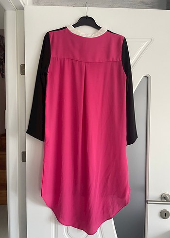 Pembe Siyah  Uzun Kollu Tunik - Görsel 3