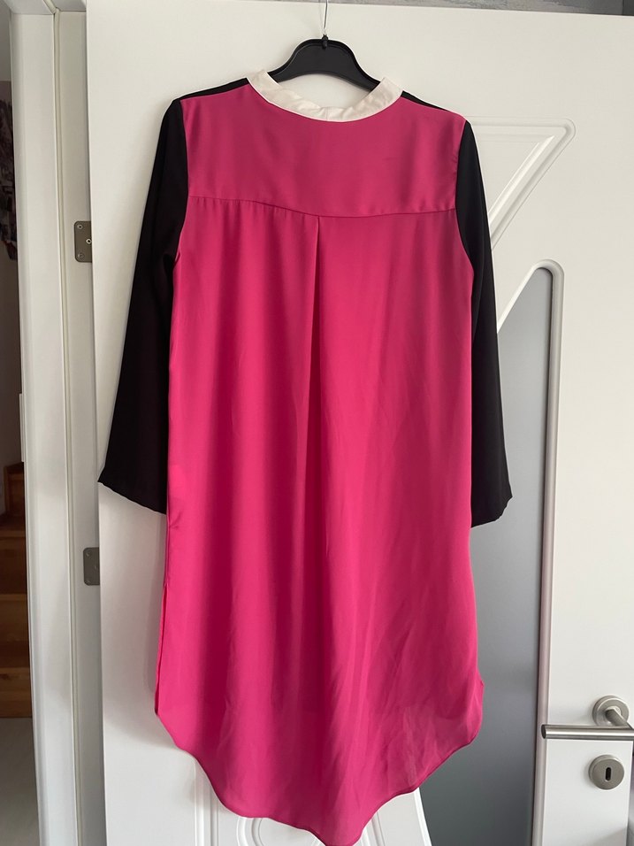 Pembe Siyah  Uzun Kollu Tunik - Görsel 4