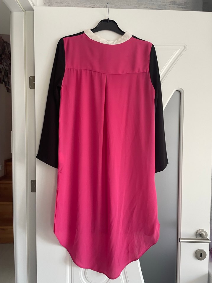 Pembe Siyah  Uzun Kollu Tunik - Görsel 3