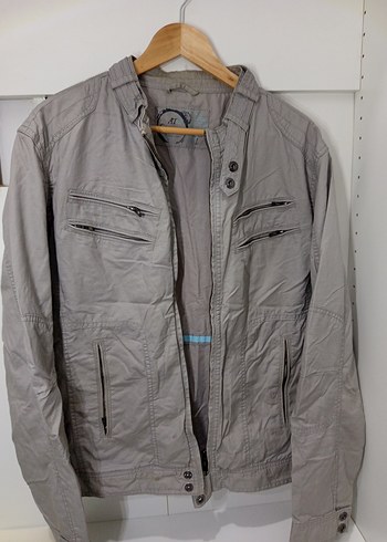 At Company Marka Gri Erkek Bomber Ceket