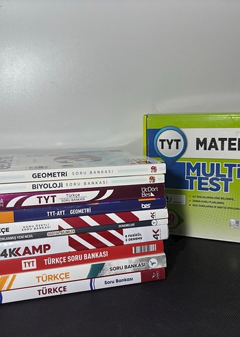 TYT Türkçe, Geometri, Biyoloji Soru Bankası Seti