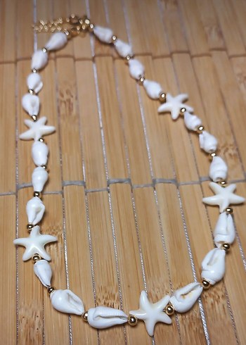 Uzun Deniz Kabuklu Bohem Kolye - Görsel 2