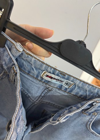 Kadın Mavi Denim Mini Şort - Görsel 2