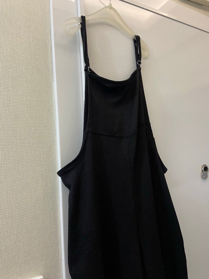 Siyah Salaş Tulum, Uzun, Kolsuz - Görsel 3