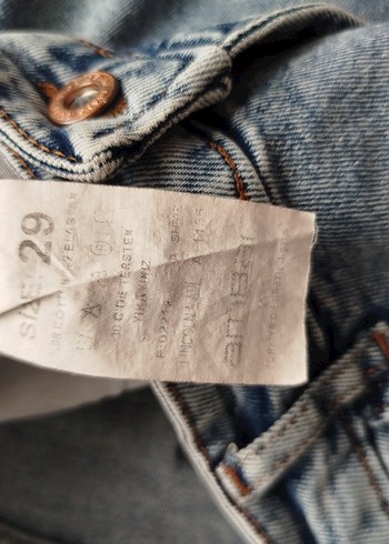 Gri Mavi Kadın Denim Pantolon - Rahat Kesim - Görsel 2