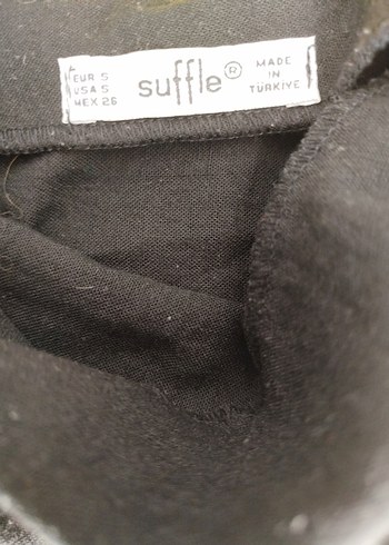 Siyah Kısa Kollu Keten Blazer Ceket - Görsel 3