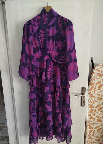 Renkli Mor Batik Yoga Kayışı - Görsel 3