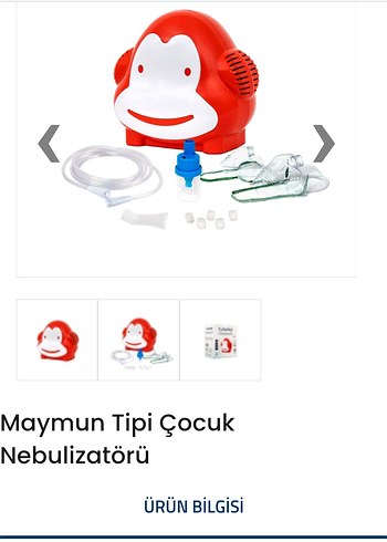 Maymun Figürlü Çocuk Nebulizatörü