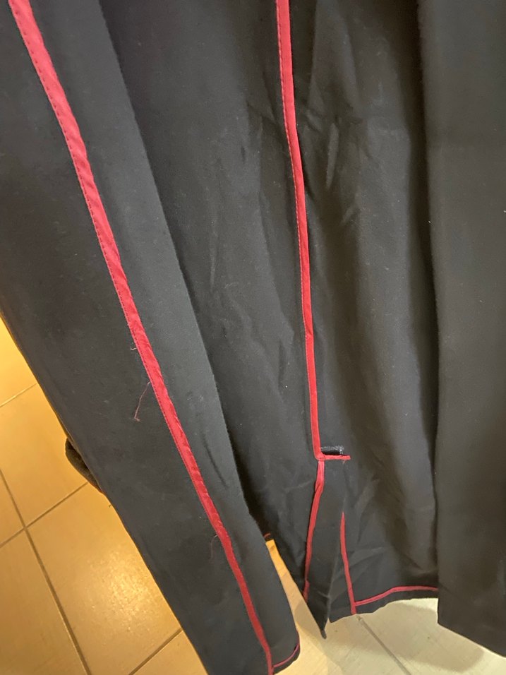 Siyah Uzun Kabanı, Düğmeli, Ofis Şıklığı - Görsel 5