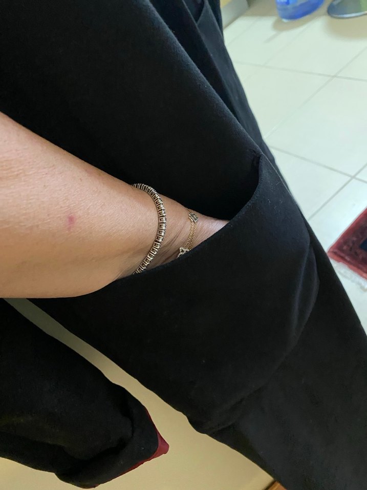 Siyah Uzun Kabanı, Düğmeli, Ofis Şıklığı - Görsel 3