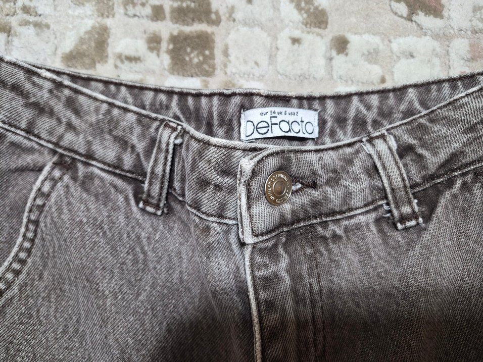 Desenli Salaş Kadın Jean - Görsel 2