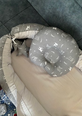 Gri Desenli Bebek Babynest seti - Görsel 8