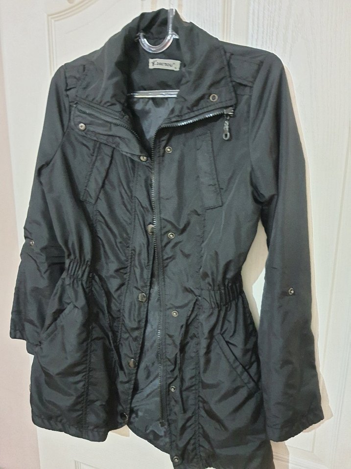 Siyah Düğmeli Midi Street Style Kadın Ceket - Görsel 2