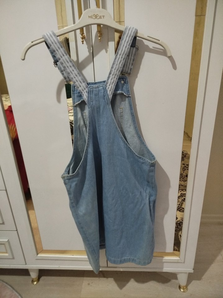 Kadın Mavi Kot elbise - Görsel 2