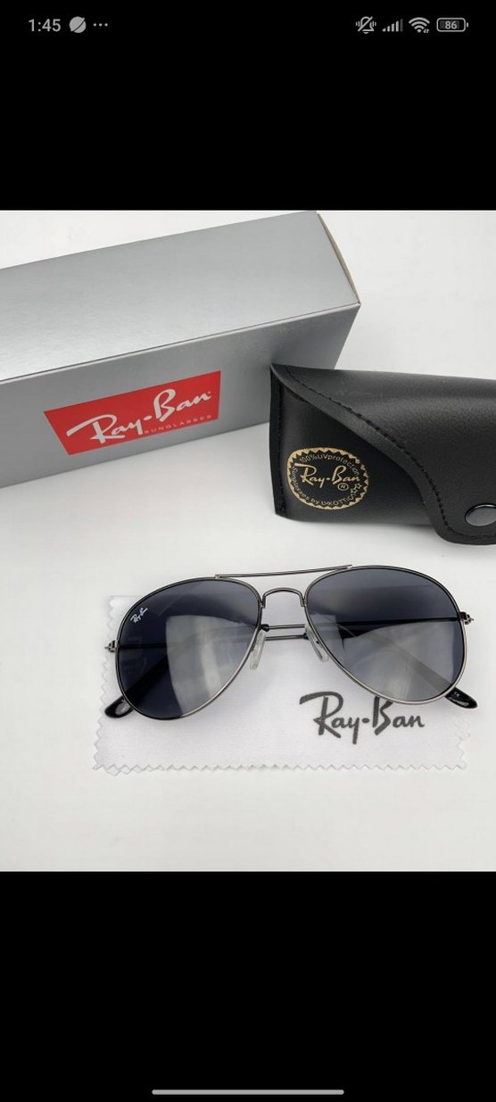 Ray-Ban Erkek Klasik Gri Biker Güneş Gözlüğü - Görsel 2