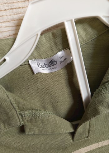 Bej Renkli Erkek Bebek Keten Takım - Görsel 2