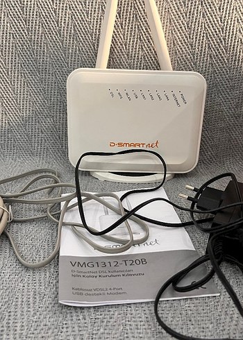 D-Smartnet VMG1312-T20B Beyaz Modem