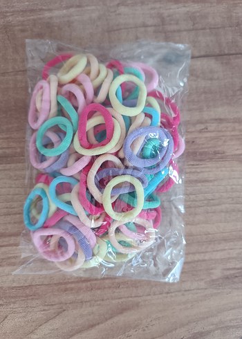 Çok Renkli Tie-Dye Lastikli Çocuk Saç Tokaları