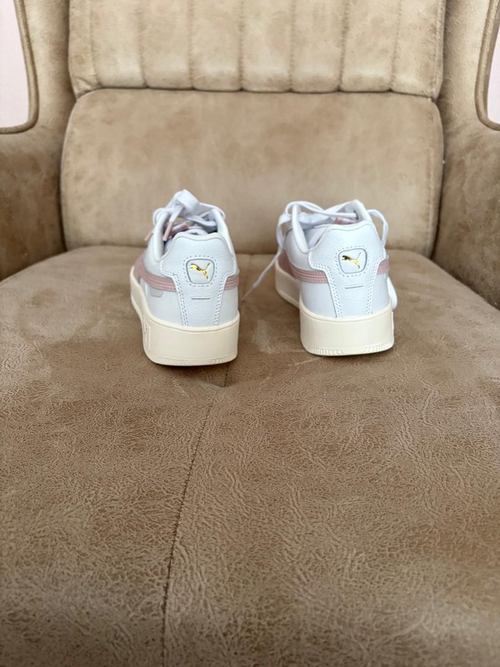 Beyaz Platform Topuklu Kadın Spor Ayakkabı - Görsel 5