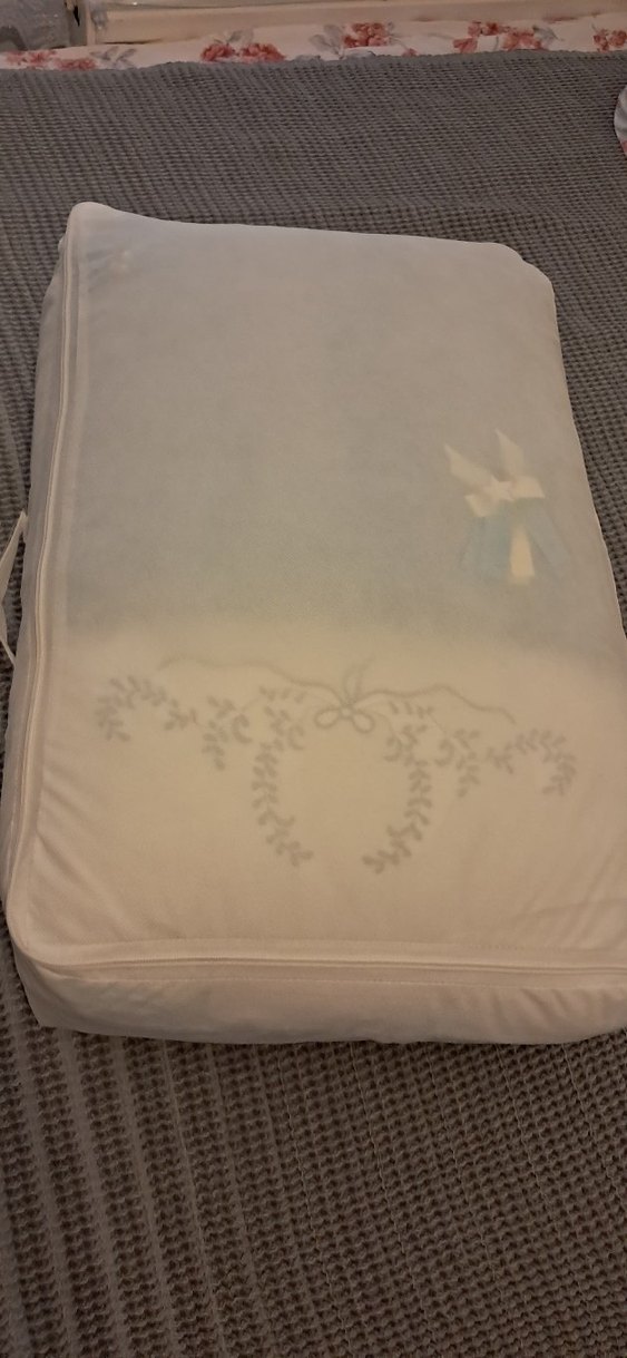 Nakışlı Mavi Pamuklu Bebek Uyku Seti - Görsel 4