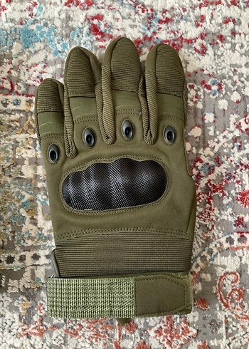 Erkek Kamuflaj Motosiklet Eldiveni - Haki - Görsel 3