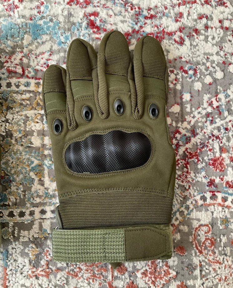 Erkek Kamuflaj Motosiklet Eldiveni - Haki - Görsel 3