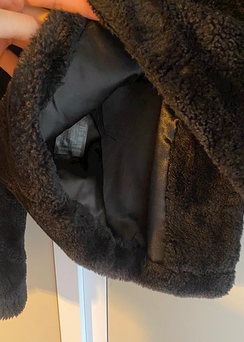 s Beden siyah Renk Siyah peluş mont pull&bear