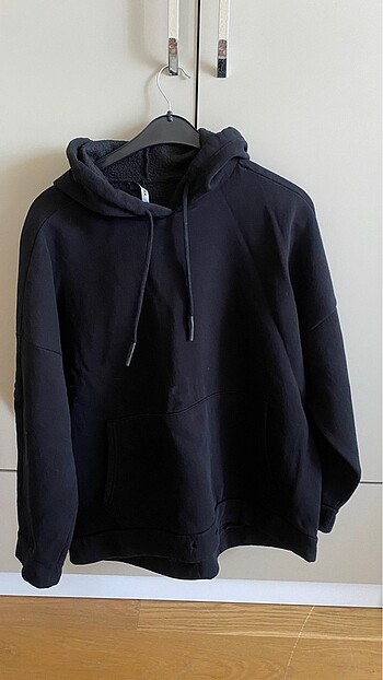 Siyah oversize sweatshirt