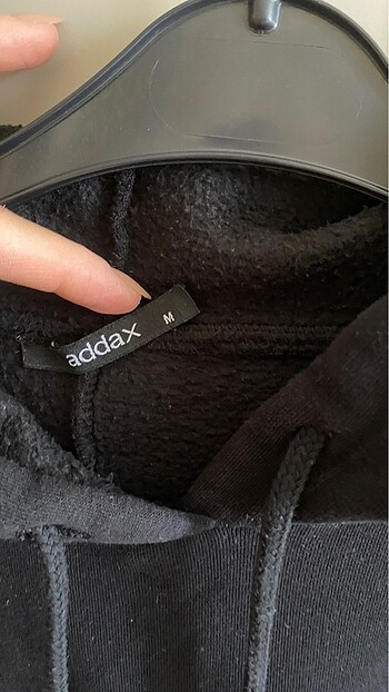 Addax Siyah oversize sweatshirt
