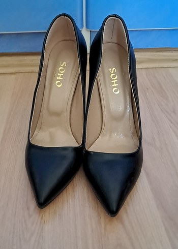 Diğer Modern Klasik Siyah Stiletto Topuklu Kadın Ayakkabı