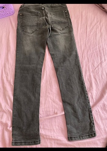 Gri Normal Kesim Erkek Denim Pantolon - Görsel 6