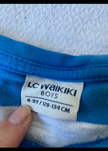 Mavi Gri Çizgili Erkek Sweatshirt - Görsel 2