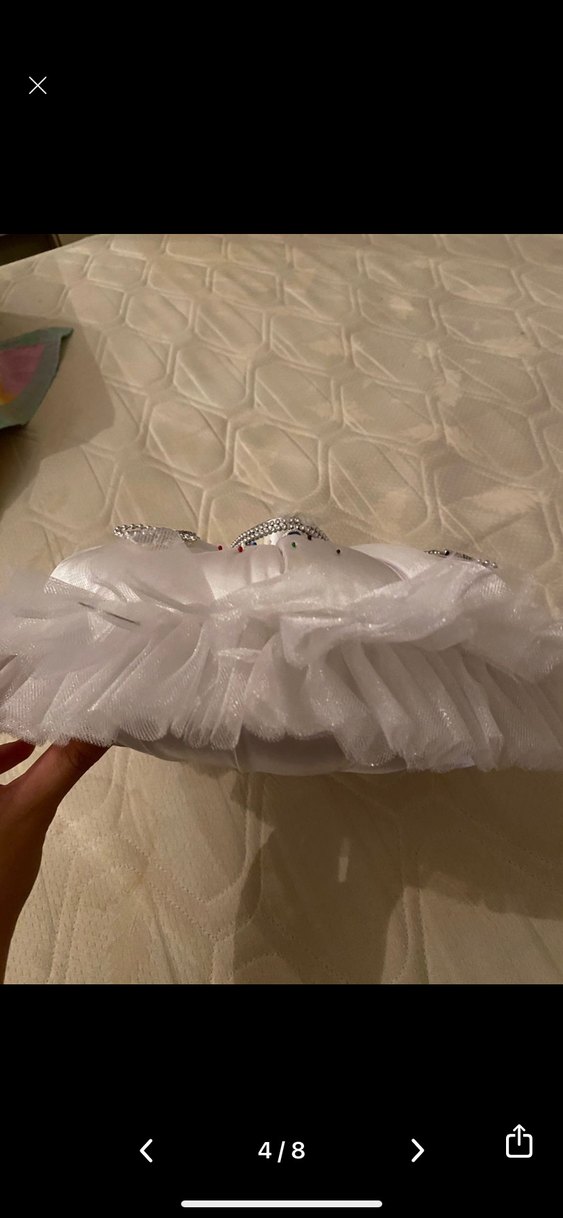 Beyaz Fırfırlı Düğün Aksesuarı - Görsel 3