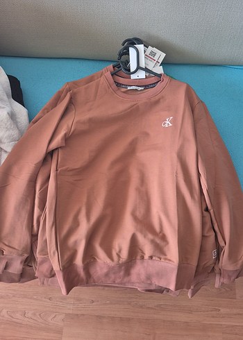 Pastel Kahverengi Calvin Klein Sweatshirt