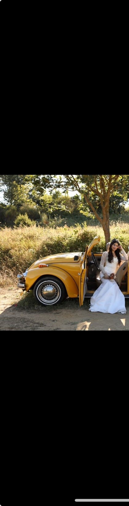 Uzun Kollu V Yaka Denizkızı Gelinlik - Görsel 2