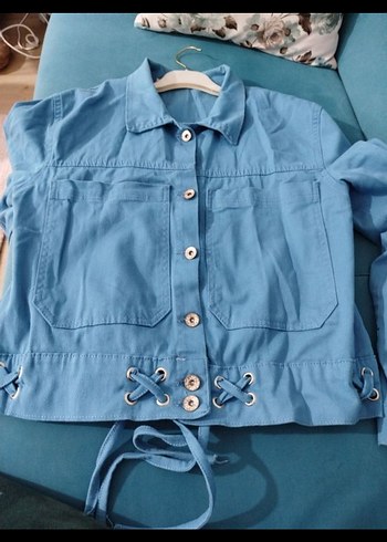 Mavi Kadın Denim Mini Ceket - Görsel 5