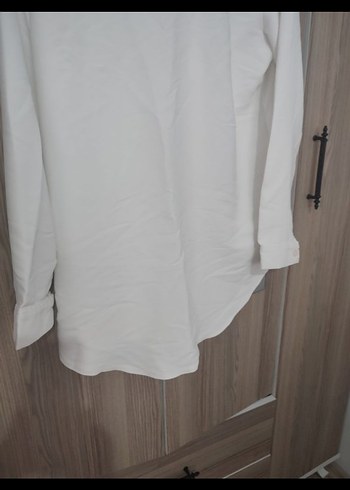 Kadın ekru Uzun Kollu Gömlek - Görsel 3