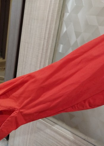 turuncu kadın gömlek - Görsel 5