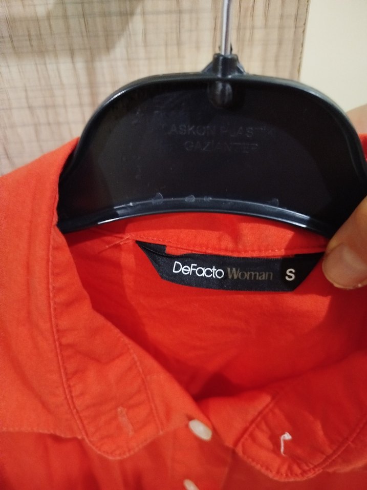 turuncu kadın gömlek - Görsel 3