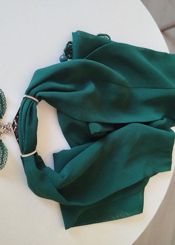 iğne oyası kolye, fular - Görsel 5